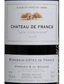 Chateau de Francs “Les Cerisiers”1.50 L. Cotes de Bordeaux AC 2015 Magnum